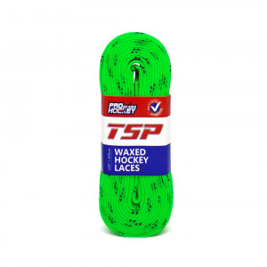 Хоккейные шнурки с пропиткой TSP Waxed Hockey Laces Lime 