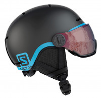 Шлем Salomon GROM VISOR Black/Universal детский (2021)