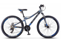 Велосипед Stels Navigator-610 MD 26 V040 антрацитовый/синий рама 14 (2021)
