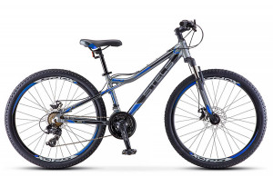 Велосипед Stels Navigator-610 MD 26&quot; V040 антрацитовый/синий рама 14 (2021) 