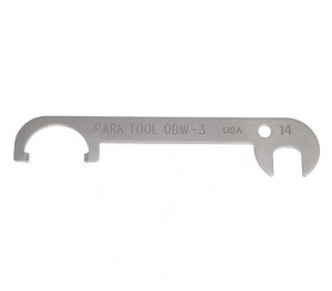 Ключ Park Tool, для регулировки тормозов, 14 мм x шлицы для центровки 
