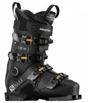 Горнолыжные ботинки Salomon S/Max 110 W Jet black/gold glow metallic/belluga (2021) 