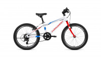 Велосипед Forward Rise 20 2.0 белый/красный (2020)