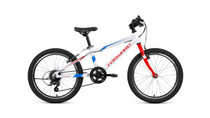 Велосипед Forward Rise 20 2.0 белый/красный (2020) 