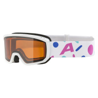 Маска Alpina Scarabeo JR white-confetti matt/orange S2 размер S