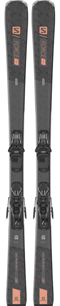 Горные лыжи Salomon W S/Force 5 + M10 GW Black/Oran (2021) 