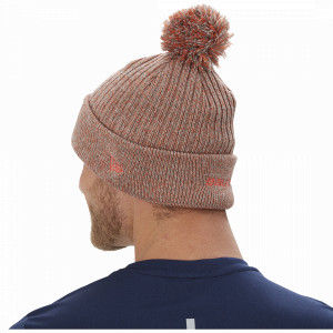 Шапка Bauer / New Era Team Marl Pom Knit heater grey/orange (1057020) 