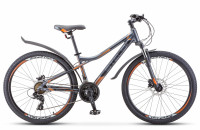 Велосипед Stels Navigator-610 D 26" V010 антрацитовый/оранжевый (2020)