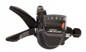 Шифтер Shimano Acera, M3000, правый, 9 скоростей, трос 2050 мм ESLM3000RA 