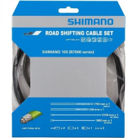 Трос и оплетка переключения SHIMANO 105, с оплеткой RS900, черный, Y8ZG98090