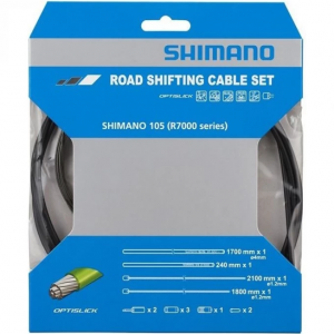 Трос и оплетка переключения SHIMANO 105, с оплеткой RS900, черный, Y8ZG98090 