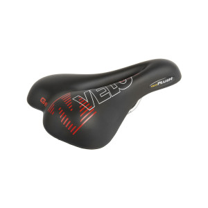 Седло VELO 5-250243 PLUSH GEL D1 универс. 254х173мм гелевое GEL D1, анатом. с вентил. вакуум. бесшовное, 459г (20) 