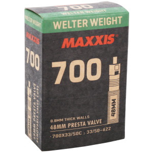 Велокамера Maxxis Welter Weight 700x33/50C LFVSEP48 Вело ниппель 0.8mm 