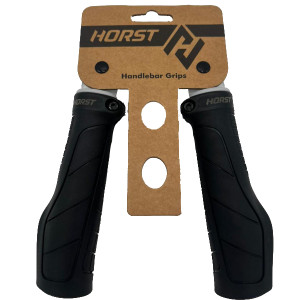 Ручки на руль Horst H26 00-170446 резиновые 132мм черные 