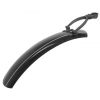 Крыло M-Wave Mud Max Fat R 5-386206 заднее, 24-29", на подседельный штырь для Fat Bike, ширина 120 мм, длина 585 мм, металлопласт, черный
