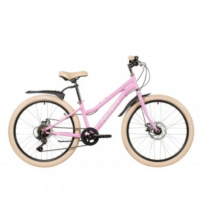 Велосипед Novatrack Jenny 6.D 24" розовый рама: 12" (2026) 
