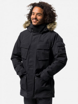 Куртка Jack Wolfskin Glacier Canyon Parka black (2022) 