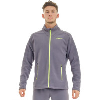 Флисовая кофта Dragonfly Level Man gray/lemon