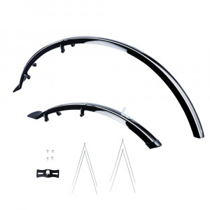 Комплект крыльев Oxford 700c Hybrid 56mm Mudguard Set Black 