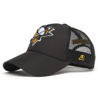 Бейсболка Atributika&Club NHL Pittsburgh Penguins (подростковая) черно-серая (52-54 см) 31389