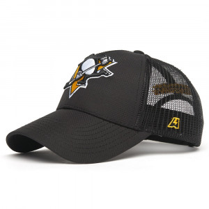 Бейсболка Atributika&amp;Club NHL Pittsburgh Penguins (подростковая) черно-серая (52-54 см) 31389 