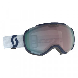 Маска Scott Faze II Goggle dark blue/light grey/enhancer aqua chrome 