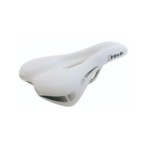 Седло VELO 5-250338 WIDE:CHANNEL универс. 270х175мм анатом. с вентил.AIR-COOL, бесшовное O-Zone full Cut, D2, 358г, (на блист) белое 