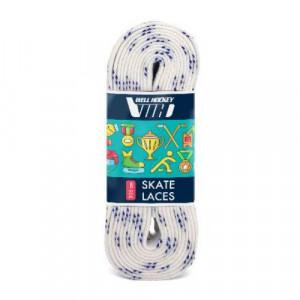 Шнурки хоккейные без пропитки Well Hockey Skate Laces White 