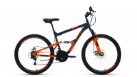 Велосипед Altair MTB FS 26 2.0 disc темно-серый/оранжевый рама: 18" (2022)