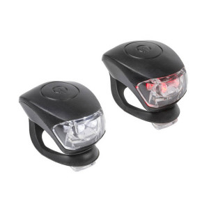 Фонарики M-WAVE 5-220640 COBRA IV перед. 2д/3ф+зад.2д/3ф 24г с батар. черный корпус (20) 