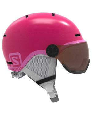 Шлем Salomon Grom Visor Glossy pink (2017) 