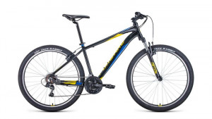 Велосипед Forward Apache 27.5 1.2 S черный/желтый Рама: 15&quot; (2021) 