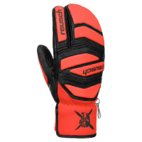 Варежки Reusch Worldcup Warrior Mitten Lobster black/fluo red