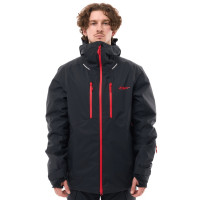 Куртка горнолыжная утепленная Dragonfly Gravity Man black/red