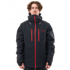 Куртка горнолыжная утепленная Dragonfly Gravity Man black/red 