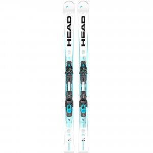 Горные лыжи Head WC Rebels e-SL + крепления FF Demo 14 GW Brake 85 [D] white-speed blue (2026) 