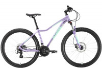 Велосипед Stark Viva 27.2 HD фиолетовый/голубой/серебристый (2020)