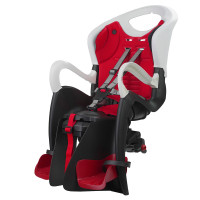 Сиденье заднее BELLELLI TIGER EASY DREAM WHITE-RED, крепление на багажник