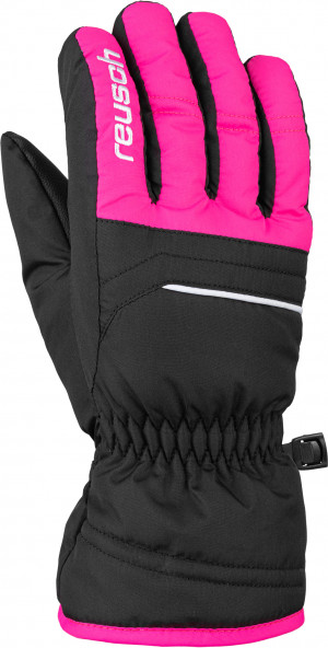 Перчатки горнолыжные Reusch Alan Junior Black/Pink Glo 