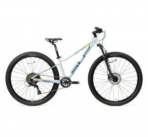 Велосипед Superior Racer XC DB 27.5" Gloss White/Petrol Blue/Neon Yellow рама: 13,5" (2025) 