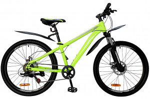 Велосипед Nameless S4300D 24" зеленый неон рама: 13" (2026) 
