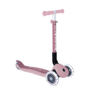 Трехколесный самокат Globber Junior Foldable Lights EcoLogic ягодный 