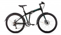 Велосипед Forward Tracer 26 2.0 disc черный/бирюзовый (2021)