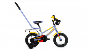 Велосипед Forward Meteor 12 серый/желтый (2021) 