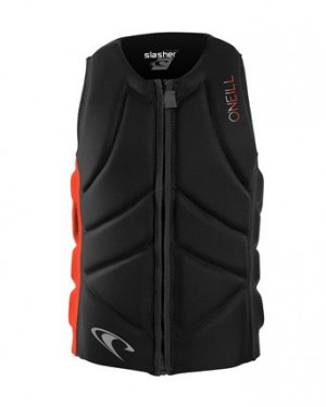 Спасательный жилет неопреновый мужской O&#039;Neill SLASHER COMP VEST BLK/NEONRED (CK6) (4917EU CK6) 