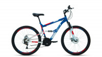 Велосипед Altair MTB FS 26 2.0 disc синий/красный рама: 16" (2022)