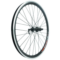 Колесо Veloolimp 26" зад. Full Black обод двойн. втулка под кассету 8-10ск под диск 6 отв. с эксц.