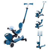 Трехколесный самокат-трансформер Globber Go Up Baby Lights 360 синий