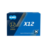 Цепь KMC 5-303514 X12 Blacktech 11/128" 12ск. 126 звеньев, с замком, X Bridge, д/SHIMANO/SRAM, черная