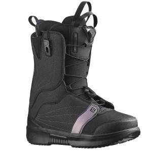 Ботинки для сноуборда Salomon Pearl Black/Black/Royal Lilac (2022) 